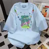 Camiseta de Manga Corta con Diseño Divertido de Dibujos Animados de Marca de Moda 2026 Nuevo Estilo de Verano Estilo Casual Perezoso Top Versátil