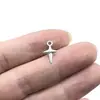 39*16mmDiy colgante de aleación de llama plateado antiguo accesorios de joyería con forma de llama colgante material diy