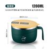 Tazón para fideos instantáneos de acero inoxidable 304, dormitorio de estudiantes, escurridor, gran capacidad, tazón para arroz con tapa, lonchera, regalo, entrega de una pieza