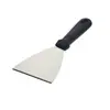 Acero inoxidable teppanyaki Pala biselada Cuchillo de pala biselada Pala de cocina Herramienta de cocina Pala para bistec Pala para barbacoa doméstica