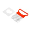 Acero Inoxidable Inserto para Cebolla Ablandador de Carne Rebanadora de Frutas y Verduras Gadget de Cocina Procesador Rebanadora de Aguja para Cebolla