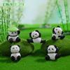 Micro Paisagem de Musgo Criativo Panda Travesso Saco Surpresa Decorações DIY Acessórios para Pendurar Mini Carro Pequenos Enfeites de Mesa
