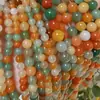 Piedra de Malla Negra Natural Cuentas Redondas Esmeriladas Cuentas Sueltas Fábrica de Joyería Transfronteriza Amazon Shopee Aliexpress Venta al por Mayor