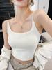 Base de Maquillaje Líquida Nuanshaoai 702 Camisola de Seda de Hielo de Una Taza Estilo Nuevo de Verano para Mujer Viene con Almohadilla para el Pecho Color Puro Versátil