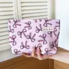 Nueva Bolsa de Cosméticos de Contraste de Color Rayado de Nicho Ins Portátil para Viajes de Negocios Almacenamiento de Productos para el Cuidado de la Piel Bolsa de Lavar