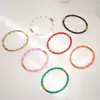 Pulsera con Hebilla de Bambú de Estilo Nuevo Europeo y Americano, Pulsera Colorida de Esmalte de Moda para Mujer