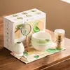 Set de matcha japonés de alta calidad, caja de regalo de cerámica, batidor de té incluido, producto popular para ventas transfronterizas, directamente del fabricante
