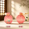 Exquisito Mini Sachet de Artemisa Bendición Zen Regalo Colgante para Teléfono Colgante para Coche Empaque de Tarjeta de Papel Sachet