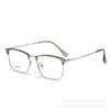 Nuevas gafas ópticas con media montura en la ceja, elegante estilo de negocios para hombre, monturas de gafas de moda con lentes graduados, al por mayor