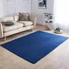 Alfombra Doméstica de Vellón Coral Estera Tatami Estilo Moderno Simple Color Sólido Engrosada Antideslizante Alfombra Cuadrada para Sala de Estar y Dormitorio