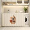 Lavabo Mueble de Baño Cortina de Viento Estilo Artístico Almacenamiento para Artículos Varios Cortina Fea Estante de Almacenamiento para Cocina Cortina Antipolvo