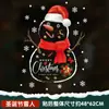 Guirnalda Decoración de Papá Noel Día de Año Nuevo Pegatinas para Vidrio de Ventana Decoraciones Colgantes Pegatinas Electrostáticas Pegatinas para Puertas Pegatinas para Ventanas Removibles