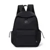 Mochila simples de cor sólida, grande capacidade, leve, adequada para o dia a dia, estudantes e viagens, uma mochila estilosa e leve para caminhadas