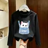 Camiseta de Manga Larga para Niña para Primavera y Otoño 2026 Estilo Nuevo Camiseta Básica Transpirable de Algodón Puro para Niños Top de Primavera y Otoño para Niña