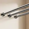 Varilla telescópica de empalme de resorte con patrón de diamante sin taladro varilla colgante para armario varilla para cortina varilla para secar ropa de balcón sin taladro