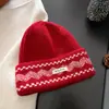 Cachecol de Lã Mesclada Estilo Fair Isle 2025 para Mulheres, Quente de Inverno Estilo Coreano Retrô Tricotado Presente de Natal