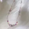 Collar de Perlas Moradas con Cuentas de Nicho Europeo y Americano para Mujer 2025 Nuevo Estilo Cadena para Clavícula de Lujo Ligero Accesorio de Moda