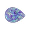 Piedra preciosa Huagang, Ópalo artificial en forma de pera, anillo de piedra desnuda, Ópalo de color, forma de gota, diamante de fondo plano.
