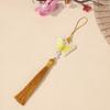 Borla de mariposa bordada en oro en stock al por mayor colgante de borla pequeña antigua accesorios para ropa Hanfu ropa infantil accesorios de ropa