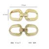 Hebillas de zapatos de plástico ABS ultraligero de alta calidad accesorios diy adornos para cordones de zapatos superiores mocasines decorativos dorado tirón hebilla de cuero