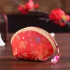 Porta-moedas de Tecido Brocado Bolsa Criativa de Concha Bolsa de Moeda de Mão Sachê de Carro Caixa de Doces de Casamento Bolsa de Joias