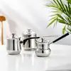 Tetera de acero inoxidable para café, cafetera, moka, cafetera de mano, cafetera turca, aparato de café
