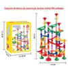 Blocos de construção de bolinhas pista tridimensional brinquedos educativos infantis DIY montados labirinto tubo Blocos de Construção 29-113 Peças