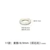 Plata Esterlina S925 Cuentas Sueltas de Plata Retorcida Patrón Martillado Cuentas Espaciadoras de Cráter Espaciador Pulsera de Cordón Trenzado Hecha a Mano Accesorios para Pulseras
