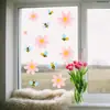 D22813 Múltiples Modelos de la Serie Flor de Abeja de Viento Ns Pegatinas Electrostáticas para Ventana para Decoración de Vidrio de Tienda y Hogar, Visibles por Ambos Lados