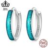 Ivor Original Sterling Silver s925 Simples Ear Buckle Light Blue Oil Drop Sequins Amazon Hot Selling Fashion Ear Stud Brincos