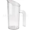 Conjunto de Água para Hospitalidade na Sala de Estar Transfronteiriça Jarra de Bebida Plástica com Tampa Portátil e Bico Inclinado Jarra de Água Fria Transparente Copo Refletivo