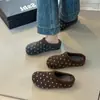 Diadema de Peluche Retro de Lunares 2026 Otoño/Invierno Pantuflas para Mujer Suela Suave Cálidas de Interior para el Hogar Antideslizantes Pantuflas de Algodón Perezoso con Más Terciopelo