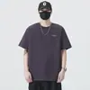 Camiseta estampada estilo americano para hombre Xintang, manga corta de verano nueva, transpirable, holgada, cuello redondo, hombros normales