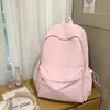 Mochila estudantil grande capacidade estilo floresta transfronteiriça ins minimalista com estampa de letras para meninas, novo modelo para ensino fundamental II e ensino médio