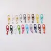 Chaveiro de Esmalte Colorido Contas Cor de Doce Acessórios para Joias Artesanais DIY Fecho de Mola Fecho Lagosta Atacado