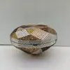 Nuevo Bolso de Noche Único Transfronterizo con Incrustaciones de Diamantes y Fondo Plano, con Estuche Duro Metálico Hueco y Diamantes, en Stock para Exportación