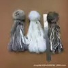 Brinquedo popular para gatos: bastão de polvo com pelo de coelho real, polvo para gatos se divertirem e aliviarem o tédio, enriquece o ambiente dos gatos de estimação, pode ser rotulado