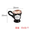 Mini Caneca de Café com Flor de Rosa Brinquedo de Comida em Miniatura Acessórios Pequenos de Resina para DIY Yqt Acessórios para Brincadeira de Faz de Conta Pequenos Enfeites