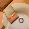 Bolso Cruzado de Hombro Femenino Versátil Retro Europeo y Americano Familia H Popular Celebridad de Internet Estudiante Mismo Estilo Bolso Kelly Estampado de Palma Literario y Artístico