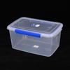 Caja de conservación de alimentos frescos, transparente, sellada, de plástico, rectangular, para cocina, refrigerador, caja de almacenamiento comercial de alimentos especiales, gran capacidad