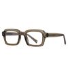 Armazón de gafas cuadrado estilo coreano 2195 unisex retro anti luz azul espejo plano simple TR armazón de gafas de alta calidad