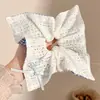 Pañuelo Cuadrado Estilo Perezoso para Atar el Cabello con un Toque de Lujo, Scrunchie Grande para Mujer, Cuerda para Cola de Caballo, Lazo de Tela para el Cabello, Accesorio para el Cabello Estilo Dulce