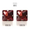 Pedras Strass de Cristal Quadradas, Pedras Strass de Vidro Costuradas à Mão, Pedras Strass com Garras para Vestidos de Noiva, Sapatos, Bolsas, Peças para Acessórios de Cabelo DIY Costura Manual