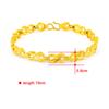 Pulsera joyería al por mayor chapada en oro de 24k nueva joyería pulsera simple para mujer se puede enviar en nombre de JH121