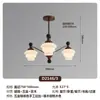 Nuevo Candelabro Retro Estilo Americano para Sala de Estar, Luz Principal Estilo Francés de Mediados de Siglo, Luminarias de Diseño Estilo Nanyang para Dormitorio y Comedor
