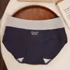 Calzones de Algodón Puro con Bloques de Color Estilo Escolar para Niñas, Calzones Simples Transpirables Sin Costuras para Mujer con Refuerzo 100% Algodón Antibacteriano