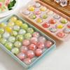 Molde casero de bola redonda para cubitos de hielo, gelatina de frutas, grado alimenticio, hockey sobre hielo, cubitos de hielo redondos, caja de hielo tipo bola