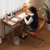 Escritorio de computadora de madera maciza, escritorio de dormitorio estilo vintage, escritorio pequeño para uso doméstico, escritorio de oficina, escritorio de estudio, escritorio de escritura, escritorio estilo Bauhaus