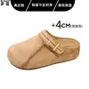 En stock~Otoño temprano 2026 estilo nuevo mules cerrados tipo mocasín sin tacón, zapatos para mujer de suela gruesa ultra suaves estilo Birkenstock