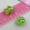 9 Tipos de Resina Luminosa Colorida com Glitter Fino Pingentes de Cogumelo 3D Acessórios para Pingente de Pulseira Colar Chaveiro DIY
